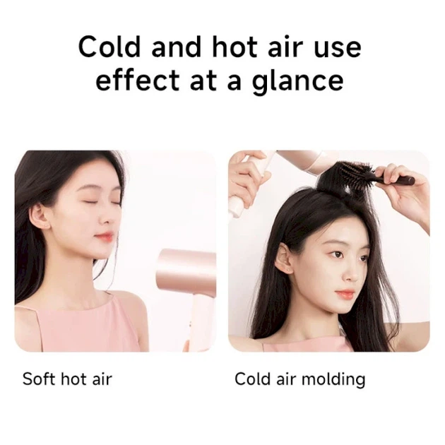 Фен Xiaomi Doco negative ion hair dryer soft and fast dry hair care Pink (Китайська вилка) - зображення 8