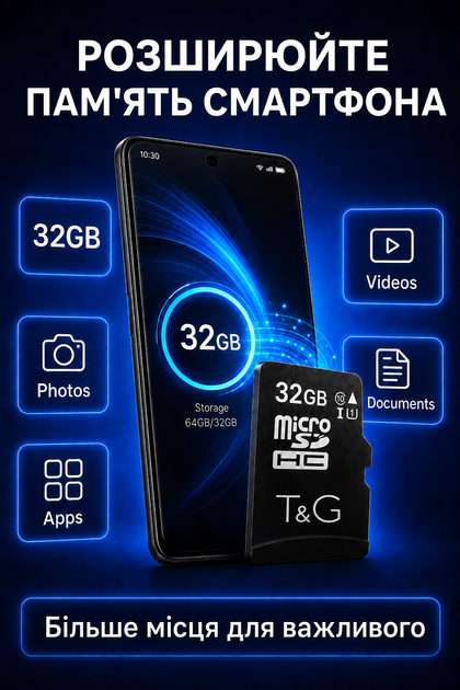 Карта пам'яті Micro SD 32 Gb з адаптером флеш карта мікро сд клас пам'яті 10 з перехідником для фотоапарата телефону навігатора комплектуючі для оргтехніки - Фото 3 Карта пам'яті Micro SD 32 Gb з адаптером флеш карта мікро сд клас пам'яті 10 з перехідником для фотоапарата телефону навігатора комплектуючі для оргтехніки - зображення 3