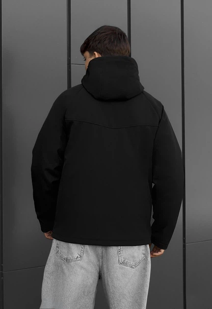 Мужская демисезонная куртка стаф черная с отражателем Staff nu black reflective XL (402681) - Фото 2 Мужская демисезонная куртка стаф черная с отражателем Staff nu black reflective XL (402681) - изображение 2