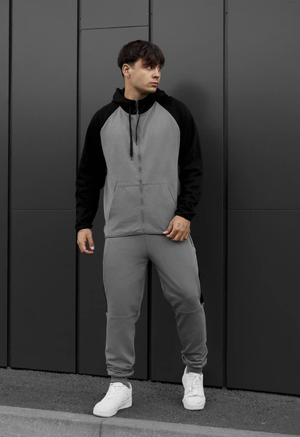 Спортивный костюм мужской Стафф черный серый двухцветный Staff evi black & gray S (402653) - Фото 1 Спортивный костюм мужской Стафф черный серый двухцветный Staff evi black & gray S (402653) - изображение 1