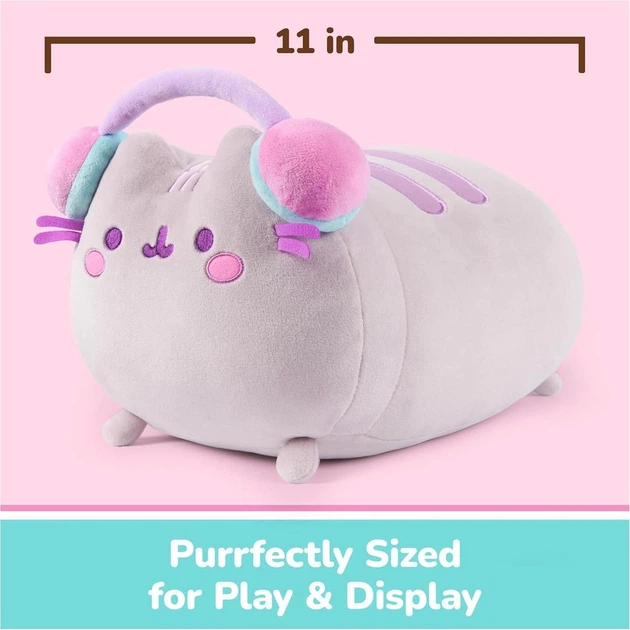 Мягкая игрушка Pusheen Cat Gamer Girl Log Squisheen Кот с наушниками - изображение 2