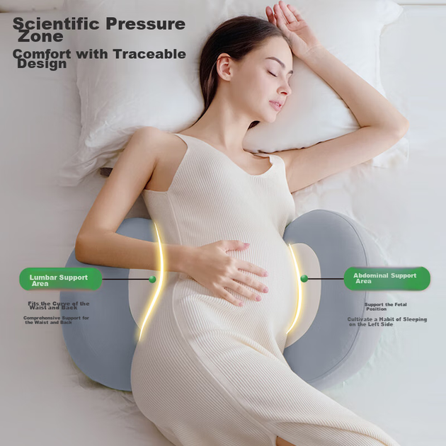 Подушка BabyWatch для вагітних U-подібна, для сну на боці, подарункова - Фото 7 Подушка BabyWatch для вагітних U-подібна, для сну на боці, подарункова - зображення 7