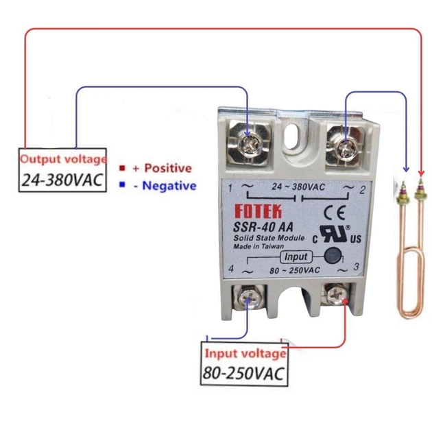 Однофазное твердотельное реле SSR-40AA 40А AC-AC 670330 - изображение 4