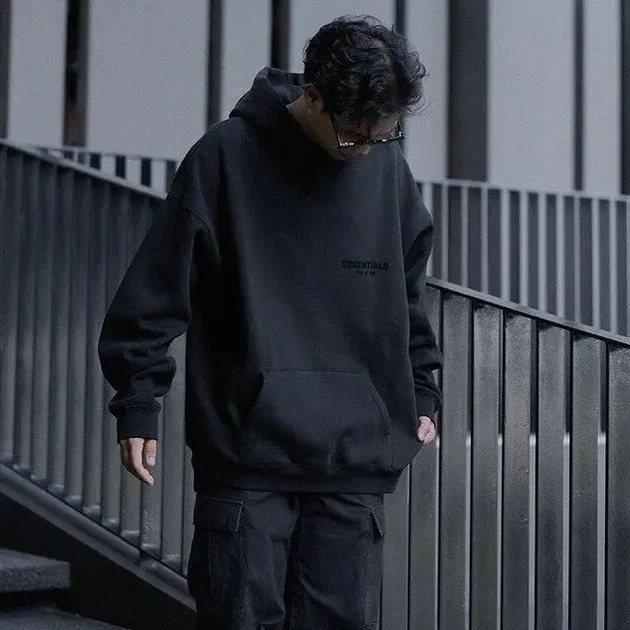 Худі Essentials Fear Of God із логотипами з двох сторін чорного кольору(S). - зображення 8