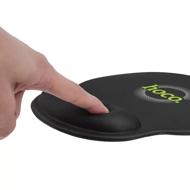 Килимок для миши Hoco GM30 Polar Fox mouse pad with wrist support Чорний - изображение 5