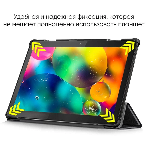 Чехол-книжка AIRON Premium для планшета Lenovo Tab M10 X505L 10 черный экокожа с подставкой - изображение 8