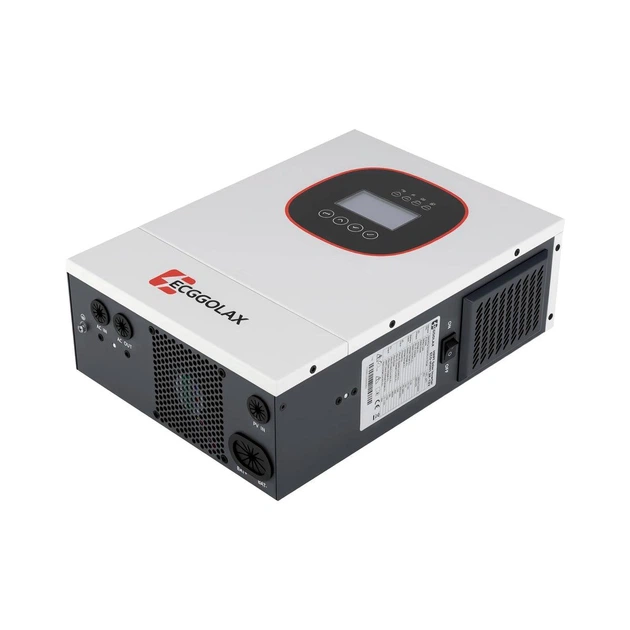 Гібридний інвертор ECGSOLAX 1,2 кВт 12V 1200 Вт 230 В, MPPT 17-115 В, струм заряду 50 А Bypass 2200 Вт - ECG-HVM1.2K-12V - зображення 5