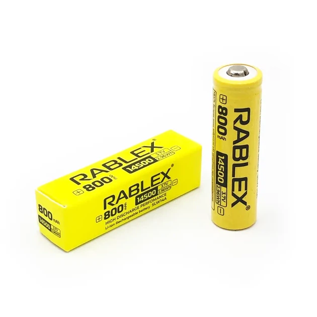 Акумулятор Rablex 14500 Li-ion 800mAh 3.7v - Фото 1 Акумулятор Rablex 14500 Li-ion 800mAh 3.7v - изображение 1