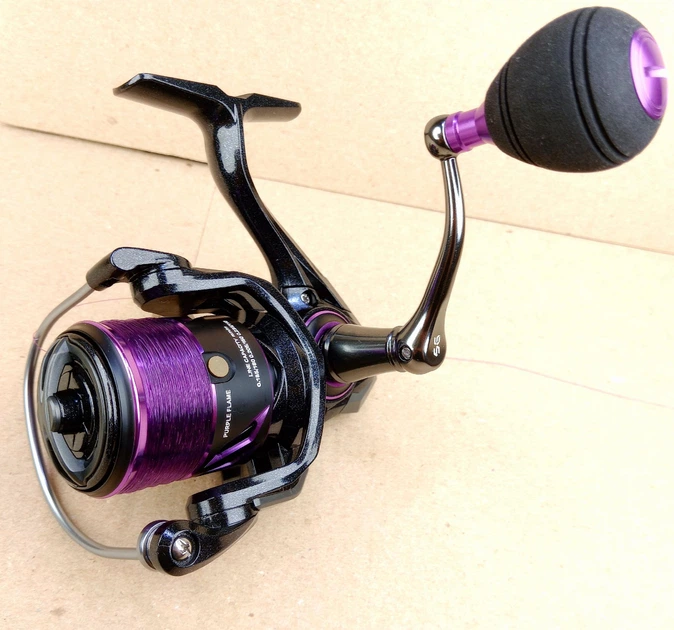 Котушка риболовна SOUGA PURPLE FLAME PFL1000 з Миттєвим стопом фідерна до моря та річки рибальства спінінга ультралайта риболовна поплавкової вудочки - изображение 5