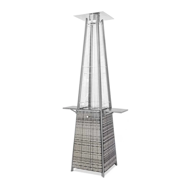 Газовый обогреватель 13 кВт сталь rattan 227х52х52 см серый - изображение 4