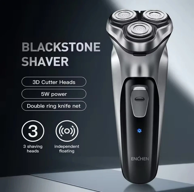 Электробритва Xiaomi ENCHEN BlackStone C 3d плавающее лезвие моется USB зарядка аккумуляторная бритва - Фото 6 Электробритва Xiaomi ENCHEN BlackStone C 3d плавающее лезвие моется USB зарядка аккумуляторная бритва - изображение 6