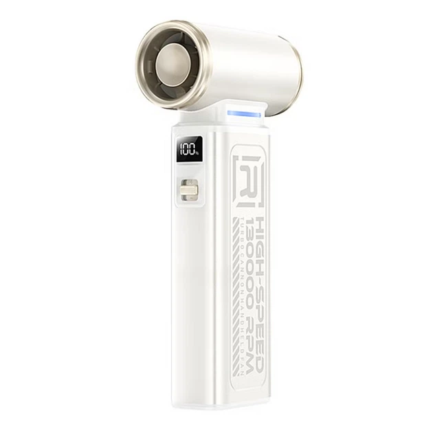 Портативний турбовентилятор REMAX High-Speed 130000 RPM Turbo Cannon Handheld Fan RS-SF19 White (6954851255550) - Фото 1 Портативний турбовентилятор REMAX High-Speed 130000 RPM Turbo Cannon Handheld Fan RS-SF19 White (6954851255550) - изображение 1