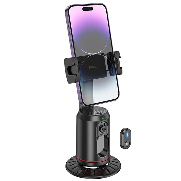 Умный штатив с трекером движения Hoco K23 smart PTZ Black Автотрекинг держатель для телефона 360 градусов Монопод с Bluetooth пультом - Фото 2 Умный штатив с трекером движения Hoco K23 smart PTZ Black Автотрекинг держатель для телефона 360 градусов Монопод с Bluetooth пультом - изображение 2
