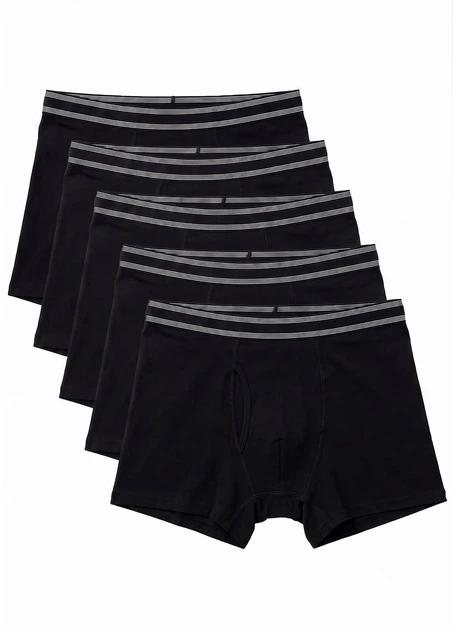 Трусы боксеры мужские черные в комплекте 5шт. Primark XL - Фото 1 Трусы боксеры мужские черные в комплекте 5шт. Primark XL - изображение 1