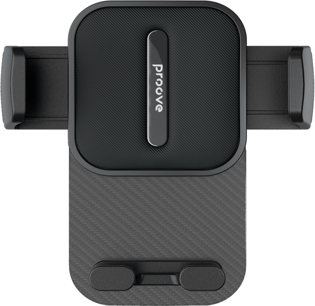 Автотримач для телефону Proove Carbon Clamp Air Outlet Car Mount Black (671190001) - зображення 2