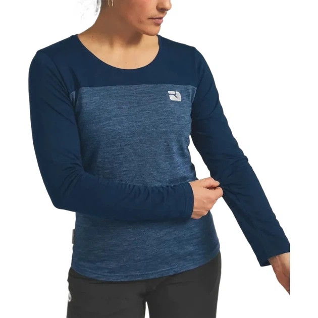 Футболка жіноча з написом Ortovox 150 Cool Logo Ls Wmn Deep ocean M (100080944) - зображення 3