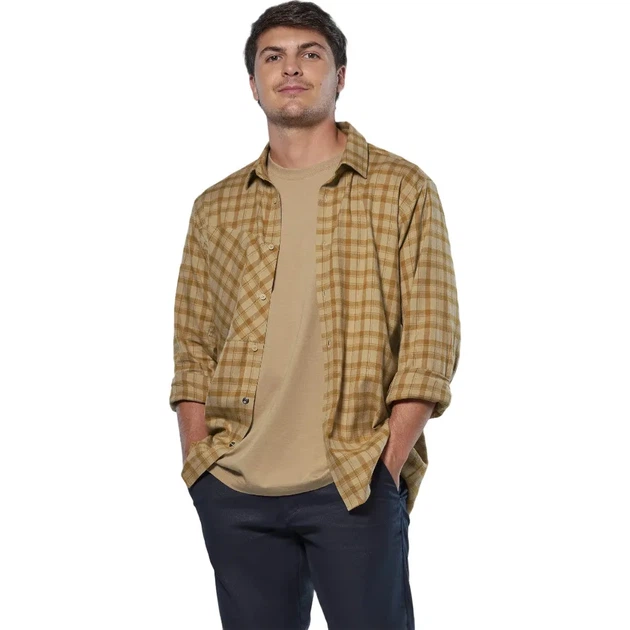 Рубашка в клетку мужская Salewa Fanes Flannel 5PL L/S Mns 7189 XXL (100084082) - изображение 3