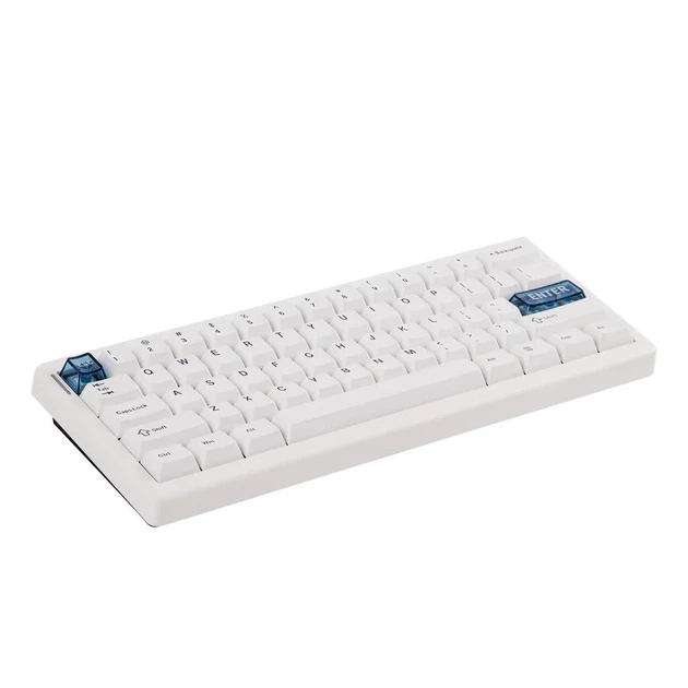 Механічна ігрова клавітура CIDOO QK61 V2 White в мінімалістичному стилі 2.4G/Bluetooth/Кабель - Фото 3 Механічна ігрова клавітура CIDOO QK61 V2 White в мінімалістичному стилі 2.4G/Bluetooth/Кабель - изображение 3