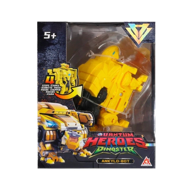 Игровой Динозавр-трансформер Делби Dinoster EU580852 желтый - Фото 5 Игровой Динозавр-трансформер Делби Dinoster EU580852 желтый - изображение 5
