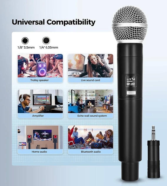 Беспроводной караоке микрофон MAILANGSHI Bluetooth / USB со встроенным аккумулятором - изображение 7