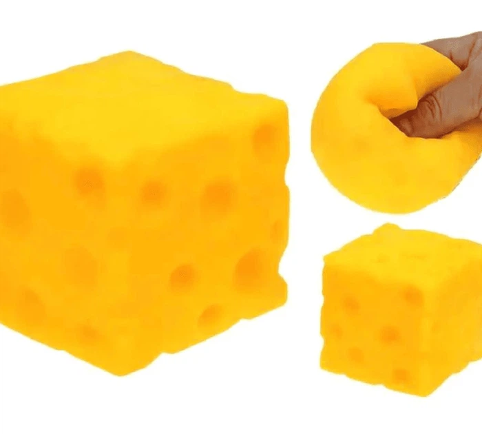 Игрушка-антистресс Сквиш Squeeze Squishy Cube Cheese - изображение 4