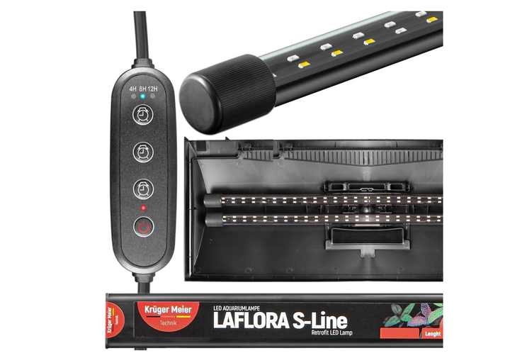 LED Світильник для акваріума Kruger Meier LAFLORA S-Line 100 з таймером 92см 15W - Фото 5 LED Світильник для акваріума Kruger Meier LAFLORA S-Line 100 з таймером 92см 15W - изображение 5