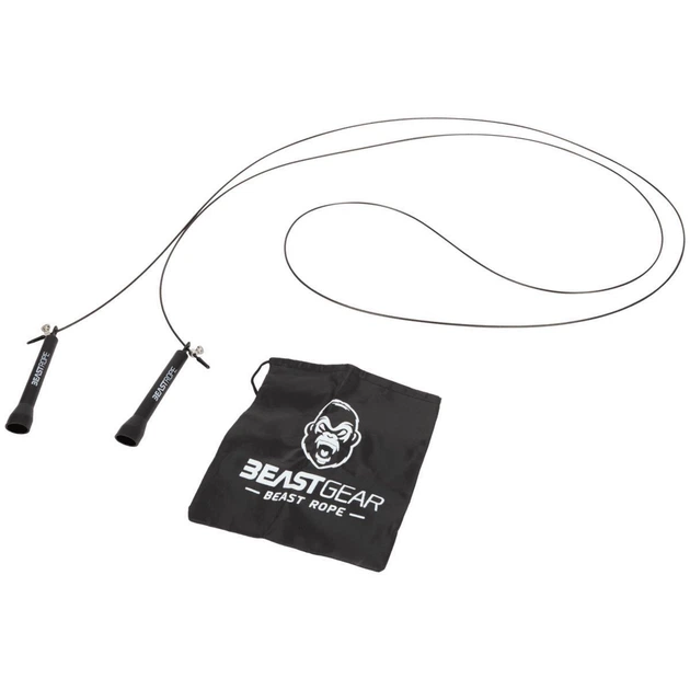 Скакалка скоростная Beast Gear Beast Rope регулируемая со стальным тросом для фитнеса, бокса и кроссфита 5252943 - Фото 2 Скакалка скоростная Beast Gear Beast Rope регулируемая со стальным тросом для фитнеса, бокса и кроссфита 5252943 - изображение 2