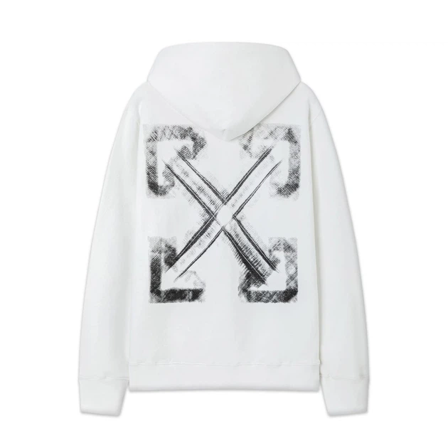 Чоловіче худі OFF White Білий Розмір XL (OFH003) - Фото 1 Чоловіче худі OFF White Білий Розмір XL (OFH003) - зображення 1