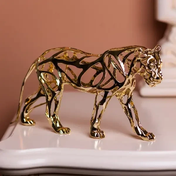 Металлическая статуэтка Cougar 31х6х16 см для декора дома, коллекционная фигурка - Фото 2 Металлическая статуэтка Cougar 31х6х16 см для декора дома, коллекционная фигурка - изображение 2