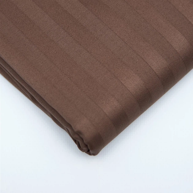 Простынь Moon&Star Latte Brown Satin Stripe 150х220 см (MS-860000957) - изображение 3