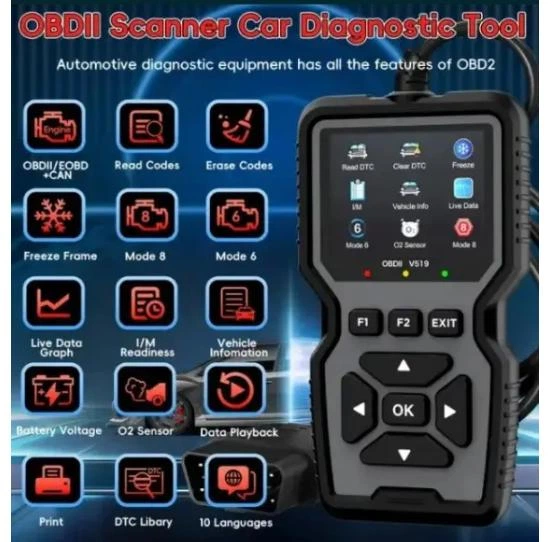 Автосканер OBD2 V519 2024 з кольоровим екраном - Фото 4 Автосканер OBD2 V519 2024 з кольоровим екраном - изображение 4