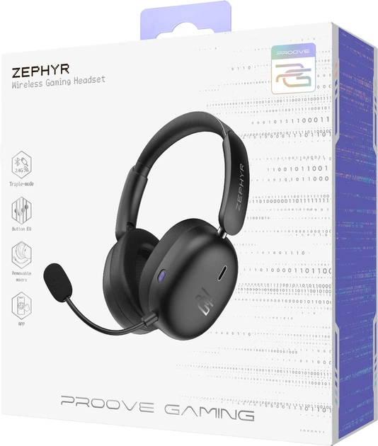Навушники Proove Gaming Zephyr (APP) Black/Purple (671210569) - Фото 7 Навушники Proove Gaming Zephyr (APP) Black/Purple (671210569) - зображення 7