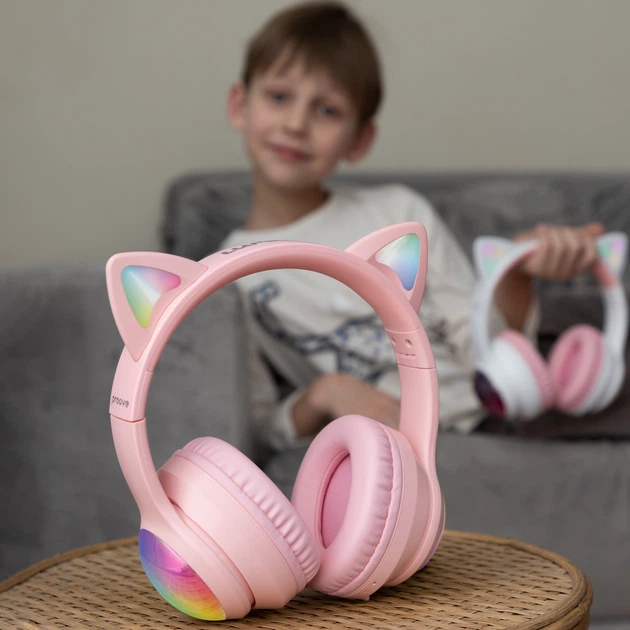 Наушники Proove Kids LumiCat (APP) Pink (680690005) - изображение 9