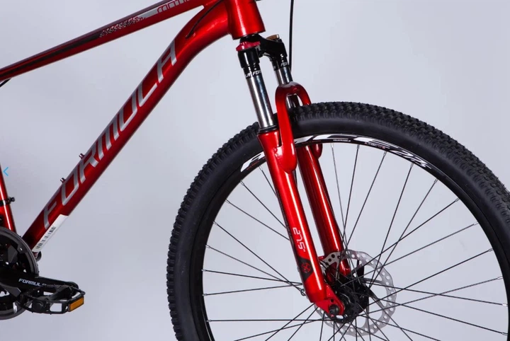 Велосипед AL 27.5" Formula MOTION DD FR рама-16" червоний з сірим 2026 - зображення 4
