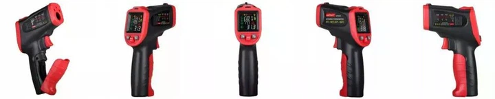 Пирометр инфракрасный бесконтактный Wintact WT323C черный с красным из пластика промышленный лазерный с цветным дисплеем от -50 до 650 градусов (112-163-WT323C) - изображение 9