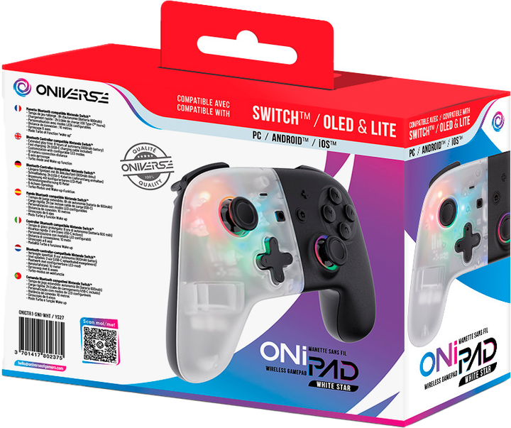 Gamepad Oniverse Onipad White (ONICTR1-SWI-WHT) - obraz 3
