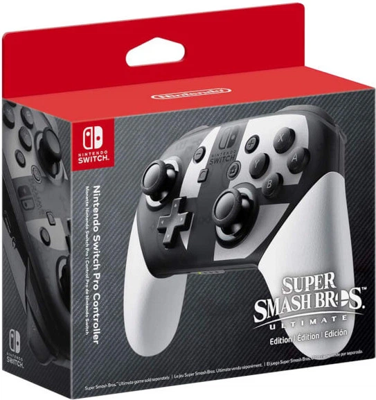Геймпад Nintendo Switch Pro Controller Super Smash Bros. Ultimate Edition Black/White (2513466) - зображення 2