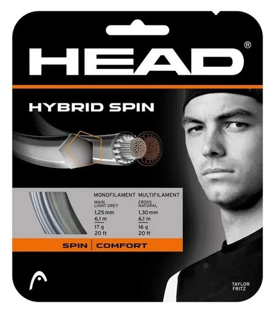Струни для тенісу HEAD ( 281016 ) Hybrid Spin 2026 (EXT_198772112691) - Фото 1 Струни для тенісу HEAD ( 281016 ) Hybrid Spin 2026 (EXT_198772112691) - зображення 1
