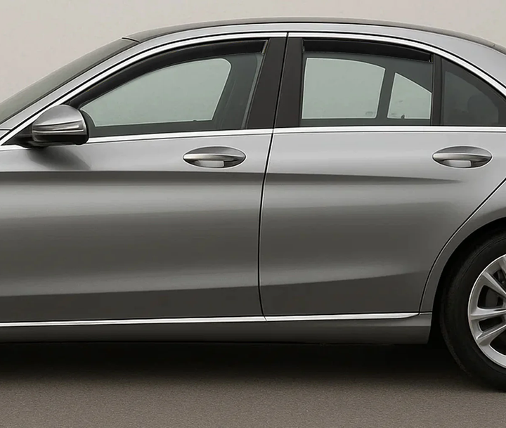 Ветровики вставные Niken Luxury (4 шт) для Mercedes C-сlass W205 2014-2021 гг - изображение 2