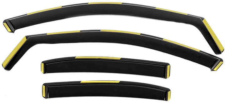 Ветровики вставные Niken Luxury (4 шт) для Mercedes C-сlass W205 2014-2021 гг - изображение 4