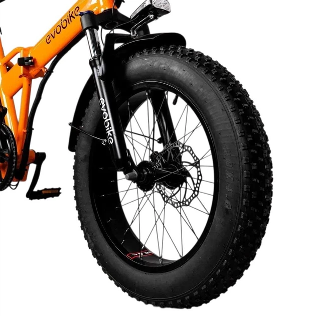 Электровелосипед EvoBike Storm V8S (1000W, 48V, 36Ah) Фетбайк, 2 Аккумулятора, Грузовой Багажник Оранжевый - изображение 7