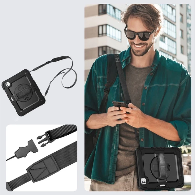 Чехол Tech-Protect Solid360 для iPad Pro 11 2024 5th Gen Black (5906302308521) - Фото 9 Чехол Tech-Protect Solid360 для iPad Pro 11 2024 5th Gen Black (5906302308521) - изображение 9