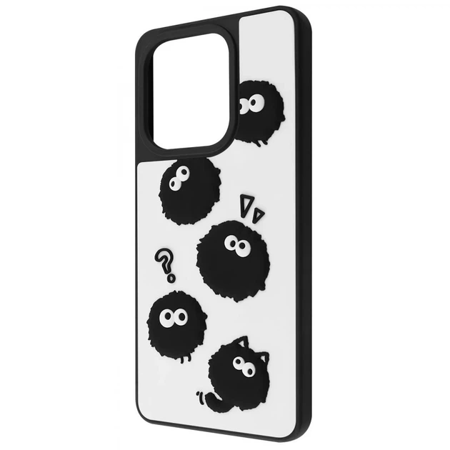 Чехол WAVE Doodle для Xiaomi Redmi Note 13 4G Black Fluffy (63512-635120806) - Фото 1 Чехол WAVE Doodle для Xiaomi Redmi Note 13 4G Black Fluffy (63512-635120806) - изображение 1