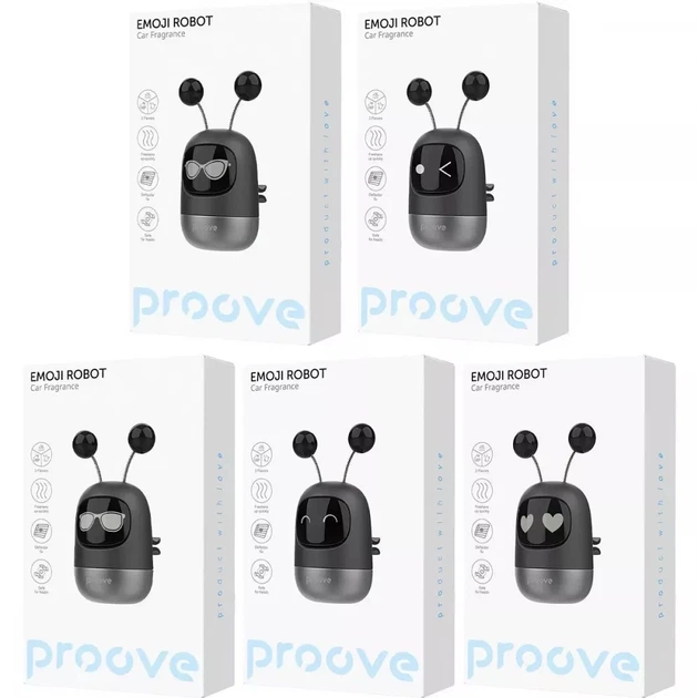 Ароматизатор Proove Emoji Robot Happy (AFER00000001) - Фото 2 Ароматизатор Proove Emoji Robot Happy (AFER00000001) - зображення 2