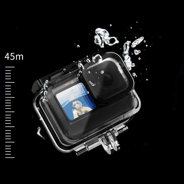 Водонепроницаемый чехол Tech-Protect Waterproof Case для GoPro Hero 11 | 10 | 9 Clear (0795787715109) - Фото 8 Водонепроницаемый чехол Tech-Protect Waterproof Case для GoPro Hero 11 | 10 | 9 Clear (0795787715109) - изображение 8