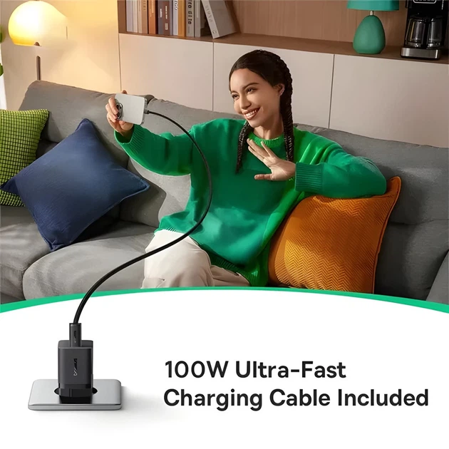 Сетевое зарядное устройство Baseus GaN5 Mini PD/QC 25W USB-C with USB-C to USB-C Cable 1 m Cluster Black (P10110909113-01) - изображение 5