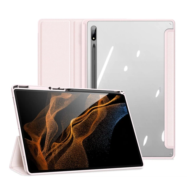 Чохол Dux Ducis Toby Armored Flip Smart Case для Samsung Galaxy Tab S8 Ultra Pink (6934913041963) - Фото 8 Чохол Dux Ducis Toby Armored Flip Smart Case для Samsung Galaxy Tab S8 Ultra Pink (6934913041963) - зображення 8