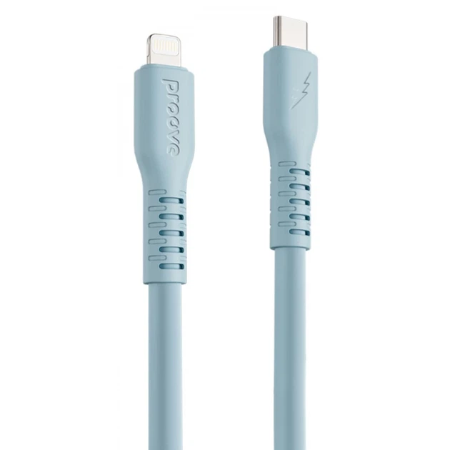 Кабель Proove Eternal Type-C to Lightning 27W (2m) Light Blue (CCET27002128) - Фото 1 Кабель Proove Eternal Type-C to Lightning 27W (2m) Light Blue (CCET27002128) - зображення 1