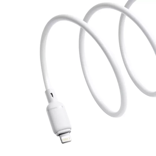 Кабель Baseus Silky Series Fast Charging Lightning 2.4A (1m) White (P10377702213-00) - зображення 4