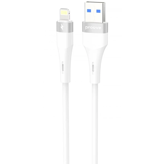 Кабель Proove Light Silicone Plus USB to Lightning 2.4A 1m White (CCLS12001102) - Фото 1 Кабель Proove Light Silicone Plus USB to Lightning 2.4A 1m White (CCLS12001102) - зображення 1